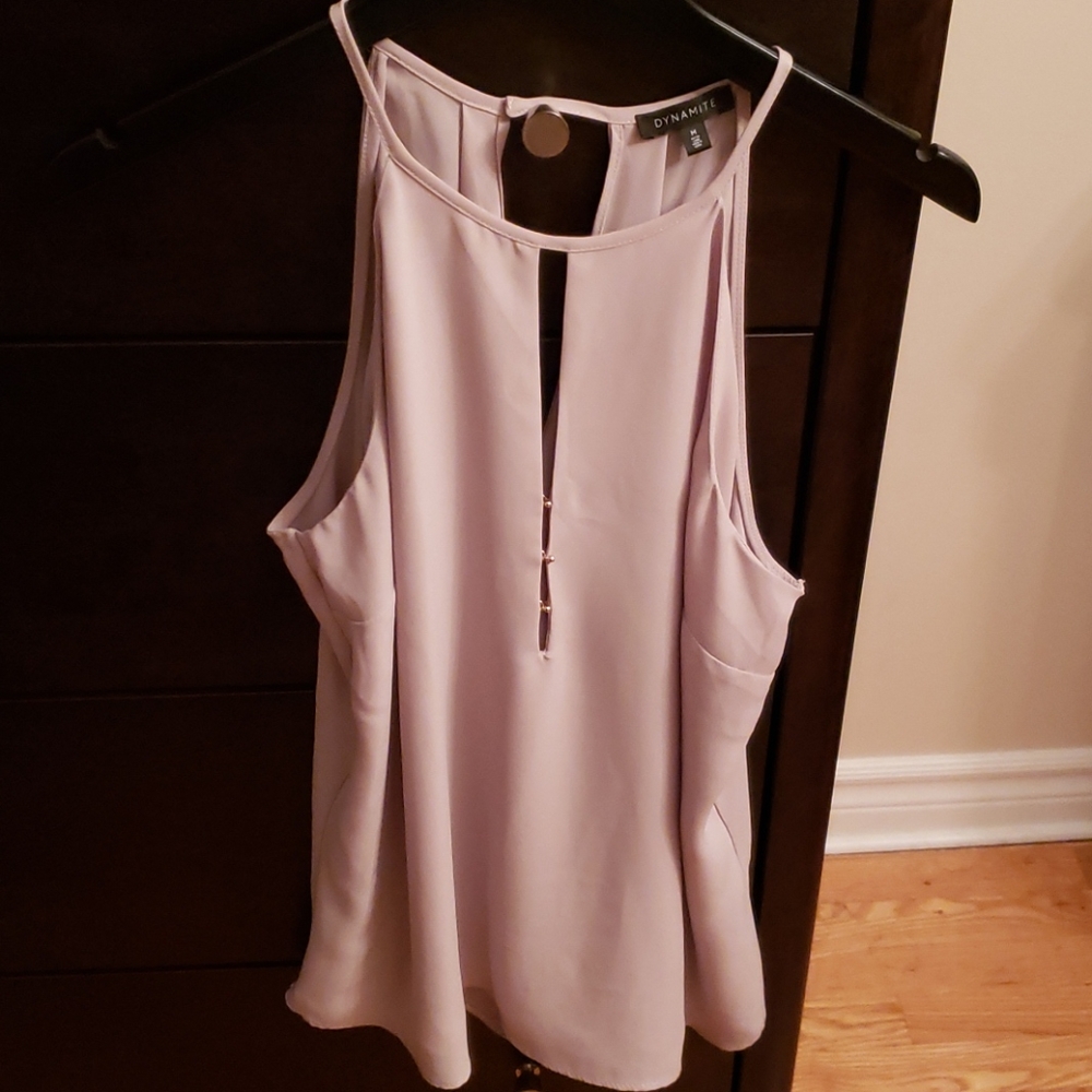 Sleeveless beige top